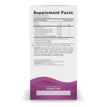 Omega Woman Omega-3 & Evening Primrose Oil Soft Gels