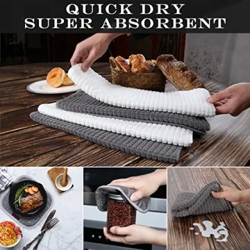 6-Piece High Heat Resistant Oven Mitts Set for Cooking