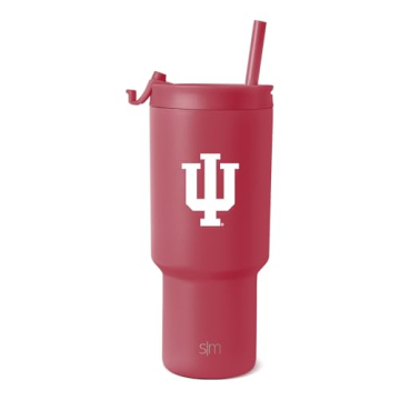 Simple Modern Officially Licensed Collegiate Indiana Hoosiers 30 oz Tumbler with Flip Lid and Straws...