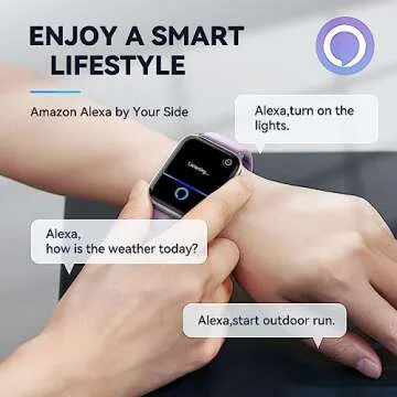 Woneligo Smart Watch with Health Tracking & Alexa