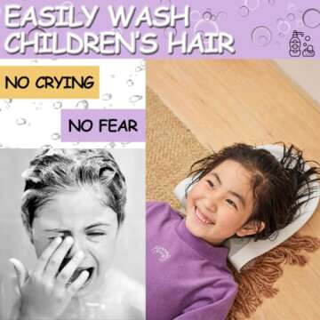 TrObayee Baby Bath Sink Hair Washing Station for Kids | Easy Hair Washing Basin