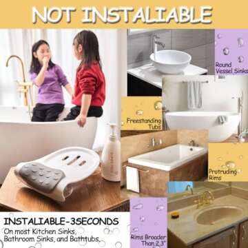 TrObayee Baby Bath Hair Washing Station for Kids