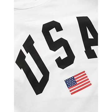 SweatyRocks Women's Crop Top Letter Printed Sweatshirt Hoodie White Small