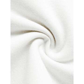 SweatyRocks Women's Crop Top Letter Printed Sweatshirt Hoodie White Small