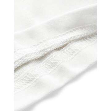 SweatyRocks Women's Crop Top Letter Printed Sweatshirt Hoodie White Small