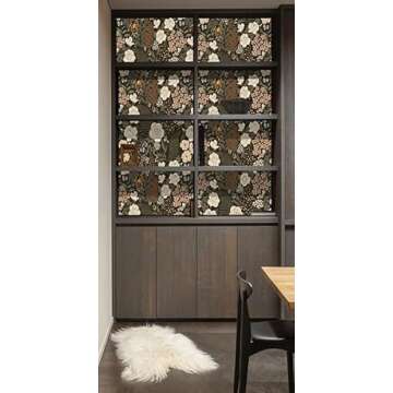 Beautiful HAOKHOME Floral Peel and Stick Wallpaper 17.7in x 9.8ft