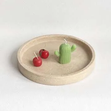 Stylish StonePlus Natural Marble Tray for Home Use