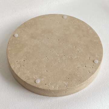 Stylish StonePlus Natural Marble Tray for Home Use