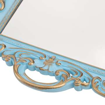 Frcctre 3-Piece Decorative Mirror Tray Set in 3 Colors
