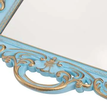 Frcctre 3-Piece Decorative Mirror Tray Set in 3 Colors