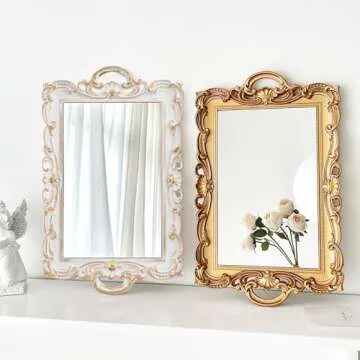 Frcctre 3-Piece Decorative Mirror Tray Set in 3 Colors