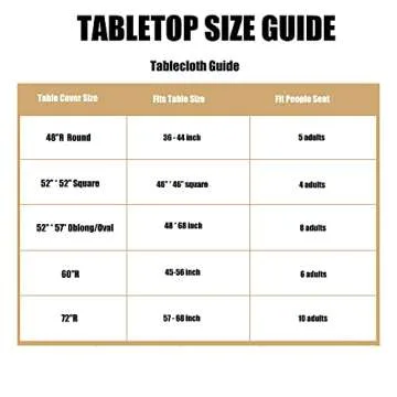 LUSHVIDA Vinyl Fitted Table Cover Elastic Edged Plastic Table Cover… (White, Best for Up to 36"-44" Round)