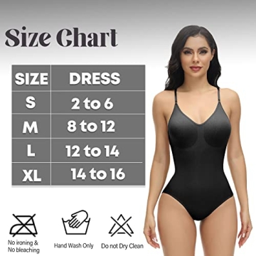 Dazzle Fairy Women's Seamless Bodysuit for Tummy Control