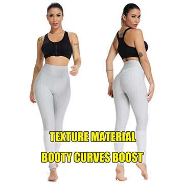 SEASUM Women's High Waist Yoga Pants with Butt Lift Design
