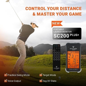Voice Caddie SC200Plus Golf Launch Monitor for All Levels
