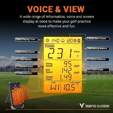 Voice Caddie SC200Plus Golf Launch Monitor for All Levels