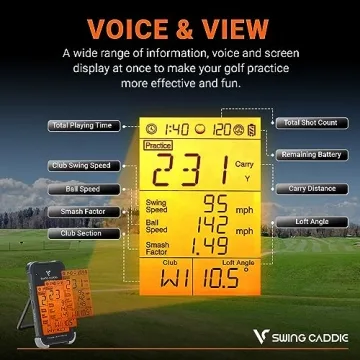 Voice Caddie SC200Plus Golf Launch Monitor for All Levels