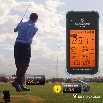 Voice Caddie SC200Plus Golf Launch Monitor for All Levels