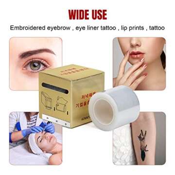 AHIER Tattoo Plastic Wrap Rolls - Safe & Convenient Makeup Wraps