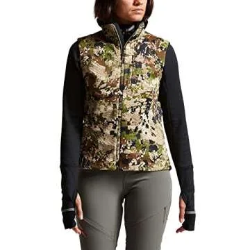 SITKA Gear Women's Hunting Windproof Jetstream Vest - Optifade Subalpine | Large