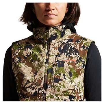 SITKA Gear Women's Hunting Windproof Jetstream Vest - Optifade Subalpine | Large