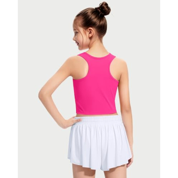 HASMES Girls Athletic Tank Tops - Stylish & Durable Activewear