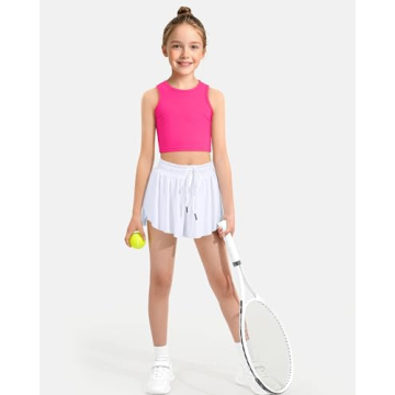 HASMES Girls Athletic Tank Tops - Stylish & Durable Activewear