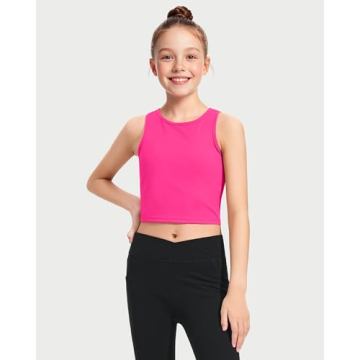 HASMES Girls Athletic Tank Tops - Stylish & Durable Activewear