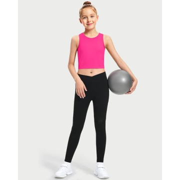 HASMES Girls Athletic Tank Tops - Stylish & Durable Activewear