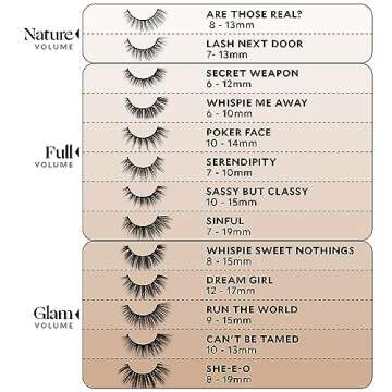 Velour Vegan Luxe Eyelashes, Luxurious Natural False Lashes, Lightweight, Reusable, Handmade Fake Lash Extensions, Wear up to 25 Times, 100% Vegan Mink, Soft & Comfortable, All Eye Shapes