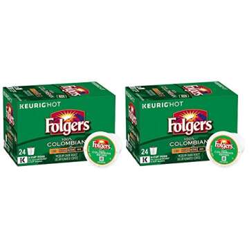 Folgers 100% Colombian Decaf Single Serve K-Cup Pods for Keurig Brewers - 48 Count