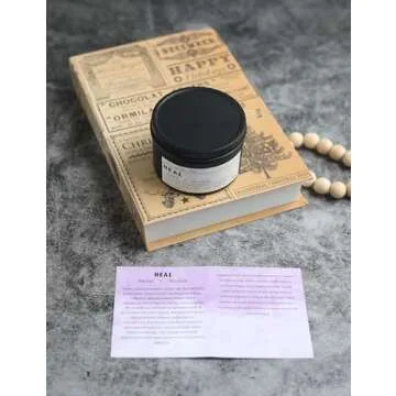 Obsidian Crystal Candle for Wellness & Spiritual Balance