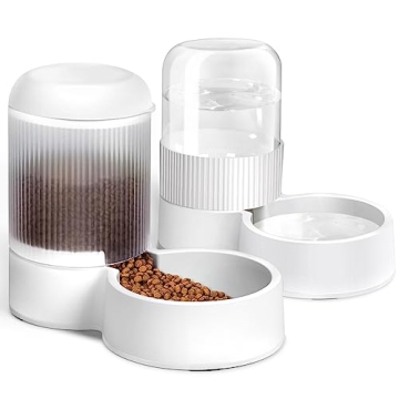 MDEHOPET Gravity Cat Feeder - Eco-Friendly, Automatic 2.8L Capacity