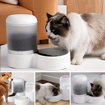 MDEHOPET Gravity Cat Feeder - Eco-Friendly 2.8L Capacity