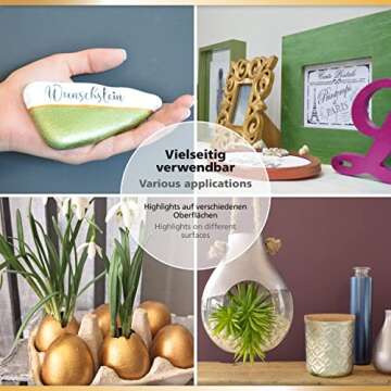 Viva Decor Maya Gold Fire Red Metallic Acrylic Paint