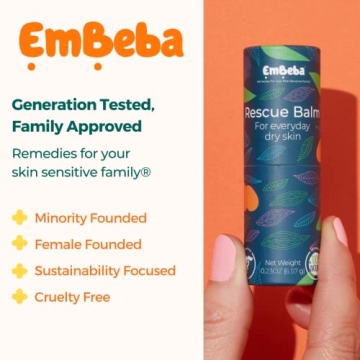 EmBeba Rescue Balm, Natural Moisturizer for All Ages