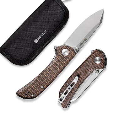 SENCUT Fritch Folding Knife for EDC with Deep Carry Clip