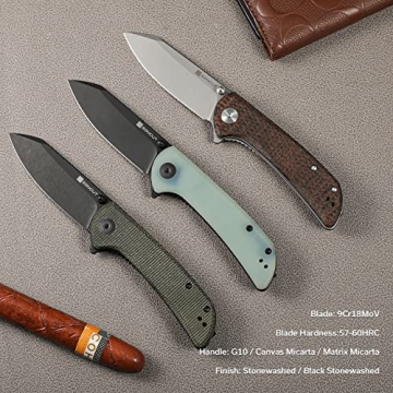 SENCUT Fritch Folding Knife for EDC with Deep Carry Clip