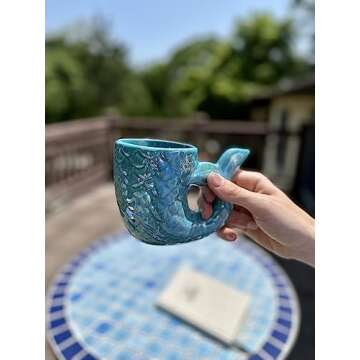 Streamline Imagined Mermaid Tail Coffee Mug for All Ages