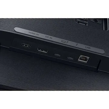 SAMSUNG TU87F Series 32-Inch Viewfinity 4K UHD Pro Monitor, VA Panel, 60Hz, 5ms, HDR10, sRGB, HDMI, Dual 4K Display, Fully Adjustable Stand, Eye Saver Mode (LF32TU874VNXGO) Dark Blue Gray