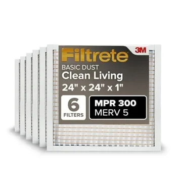 Filtrete 24x24x1 MPR 300 AC Furnace Air Filter 6-Pack - Clean Air Guaranteed