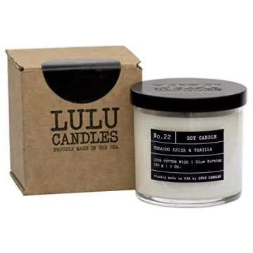 Lulu Candles | in The Mood | Luxury Scented Soy Jar Candle | Hand Poured in The USA | Highly Scented & Long Lasting- 6 Oz.