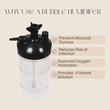 Revolutionary Oxygen Humidifier Bubbler Bottle for Therapy Comfort
