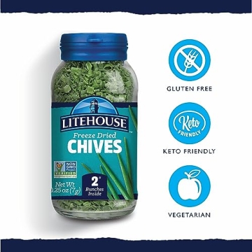 Litehouse Freeze Dried Chives for Cooking and Garnishing