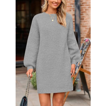 PRETTYGARDEN Women's Cozy Winter Sweater Dress