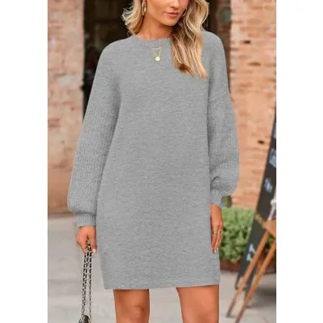 PRETTYGARDEN Women's Cozy Winter Sweater Dress