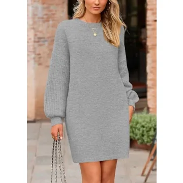 PRETTYGARDEN Women's Cozy Winter Sweater Dress