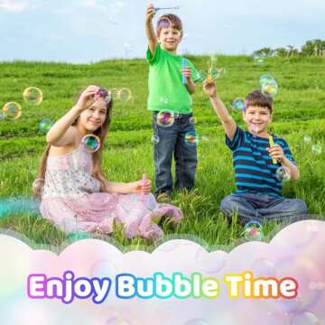 Roberly 72PCS Mini Bubble Wands Party Favors for Kids, Assortment 8 Color Fun Bulk Bubble Maker for Girls Boys Birthday Party Treats Carnival Game Classroom Prizes Bath Time Outdoor Summer Toy