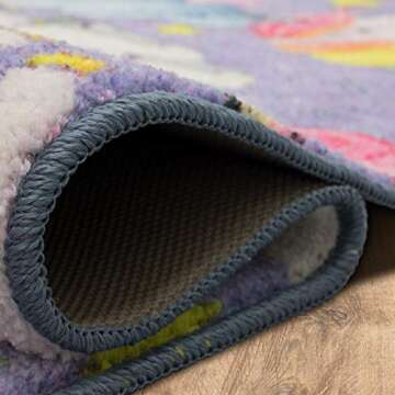 Mohawk Home Unicorn Wish Purple Area , 3' 4"x5',
