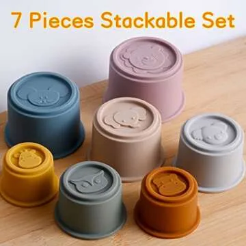 WOMRICH Montessori Toys - Safe Baby Learning Set